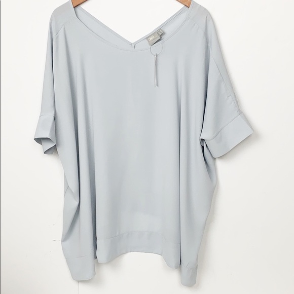 ASOS Maternity Tops - ASOS Maternity Steel Gray V-Neck Back Top